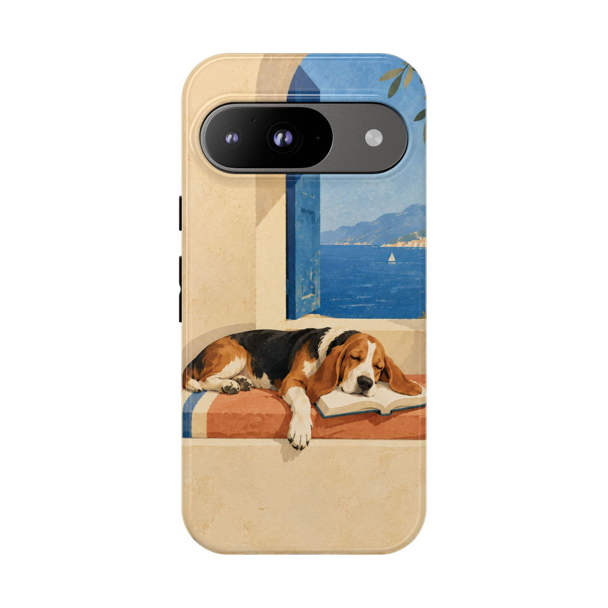 Basset Hound Unfinished Chapter Phone Case - Multicolor Phone Case - Google Pixel 9 / Glossy