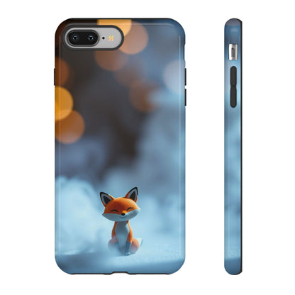iPhone 8 Plus / Glossy Phone Case - Cute Misty Fox Design Phone Case