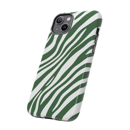 Modern Sage Zebra Print Phone Case