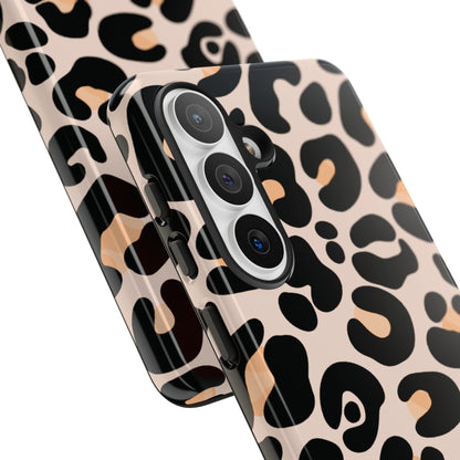 Elegant Peach Leopard Print Phone Case