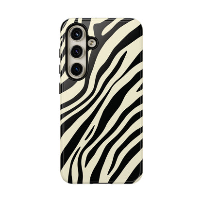 Modern Neutral Zebra Print Phone Case