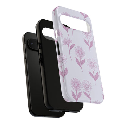 Pretty Lilac Daisy Pattern Phone Case