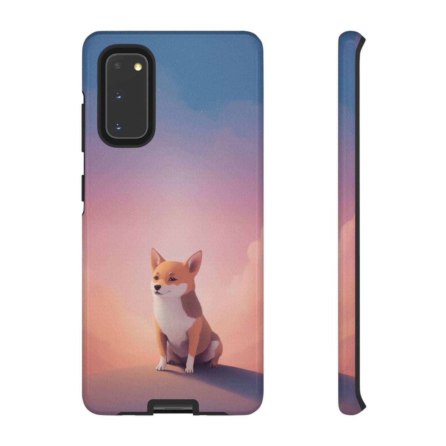 Samsung Galaxy S20 / Glossy Phone Case - Cute Dog & Cloud Design ’Good Doggo’ Phone Case