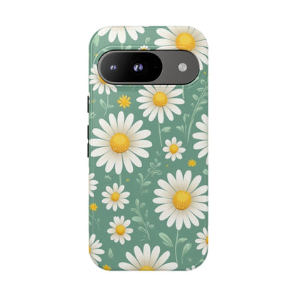Google Pixel 9 / Glossy Phone Case - Daisies Floral Pattern 1 Phone Case