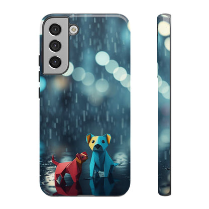 Samsung Galaxy S22 Plus / Glossy Phone Case - Origami ’Wee Pals’ Design Phone Case