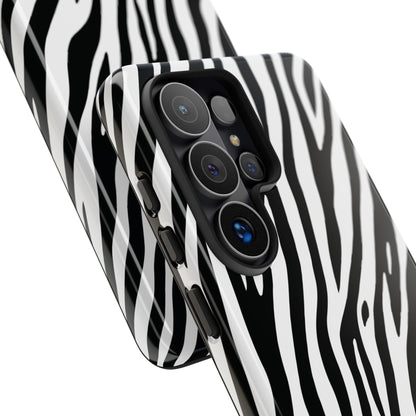 Monochrome Tiger Print Phone Case