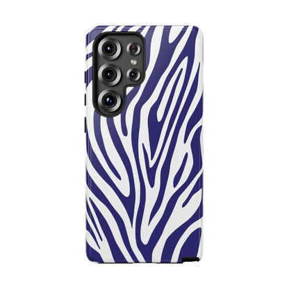 Graphic Blue Tiger Print Phone Case