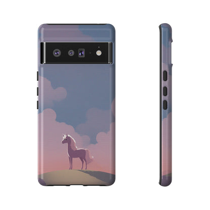 Google Pixel 6 Pro / Glossy Phone Case - Pony & Cloud Design Phone Case