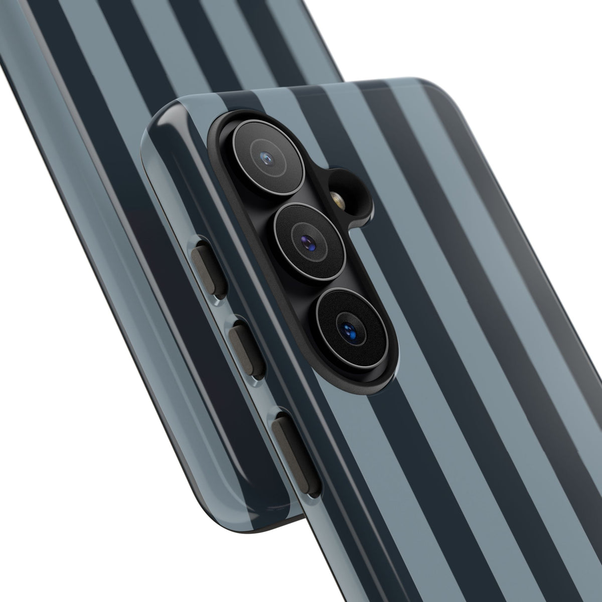 Dark Blue Stripe Pattern Phone Case - Blue Phone Case