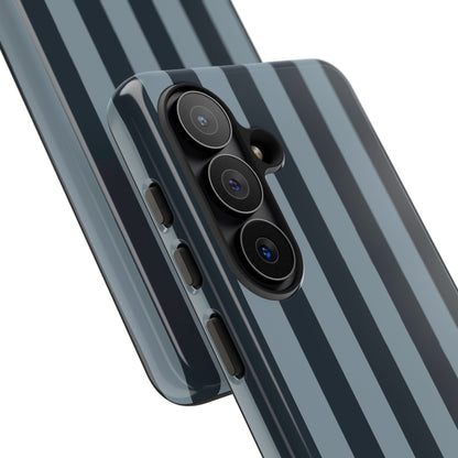 Dark Blue Stripe Pattern Phone Case - Blue Phone Case