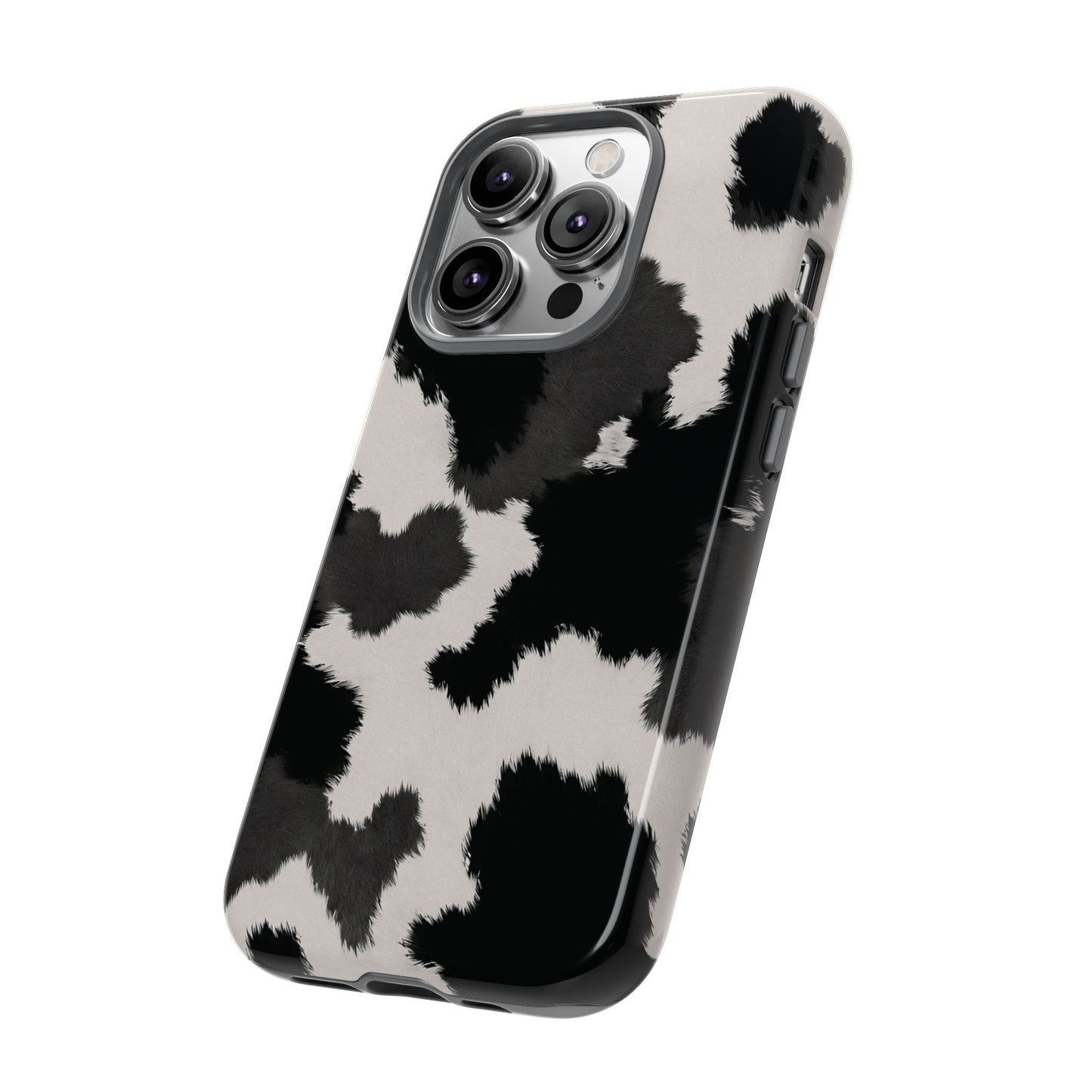 Modern Monochrome Cow Print Phone Case