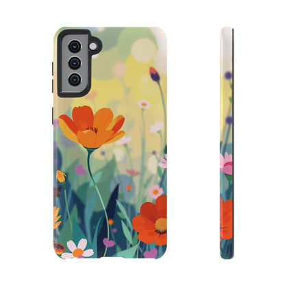 Pop Art Style Wildflower Design Phone Case - Multicolor Phone Case - Samsung Galaxy S21 Plus / Glossy