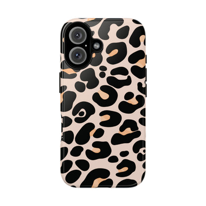 Elegant Peach Leopard Print Phone Case