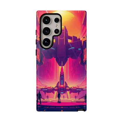 Samsung Galaxy S24 Ultra / Glossy Phone Case - Alien Landing Pad Design Phone Case