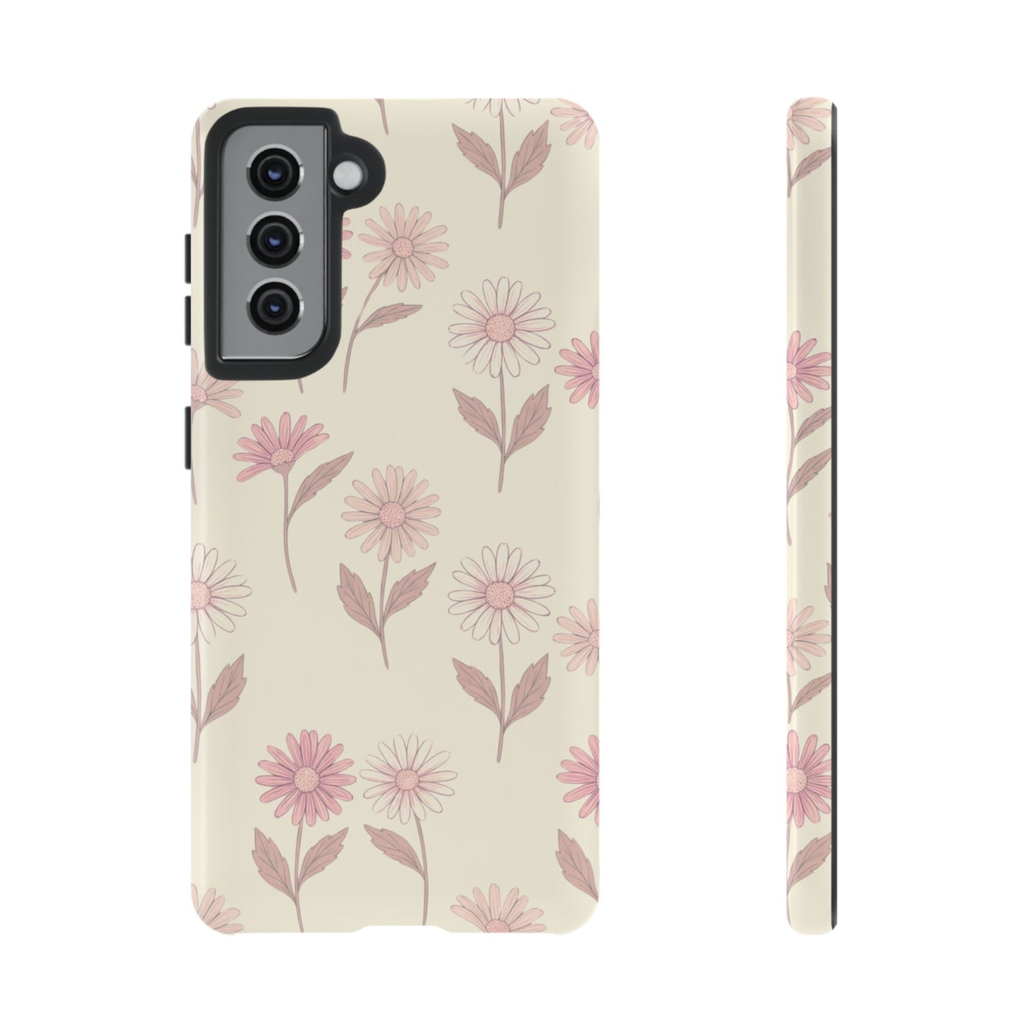 Pretty Blush Daisy Pattern Phone Case