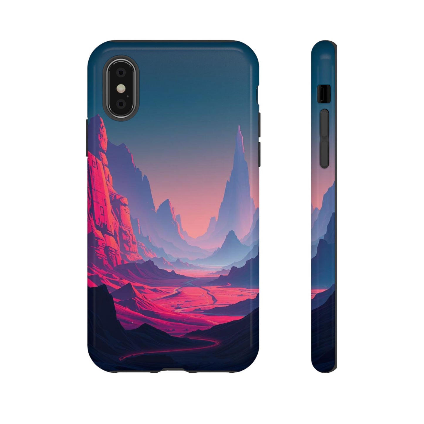 iPhone XS / Glossy Phone Case - Alien Vista Design Phone Case