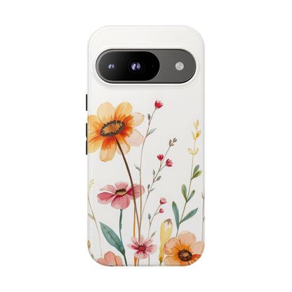 Boho Chic Watercolour Wild Blooms Pattern Phone Case - Multicolor Phone Case - Google Pixel 9 / Glossy