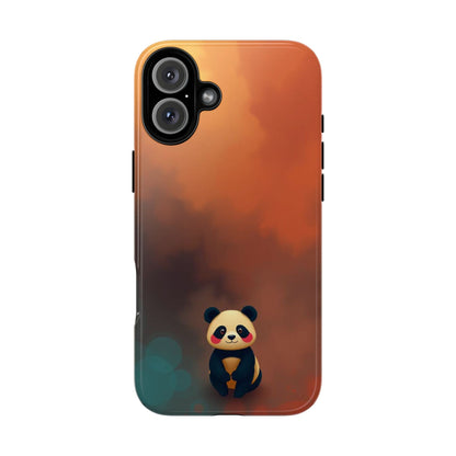 iPhone 16 Plus / Glossy Phone Case - Cute Colourful Panda Design Phone Case