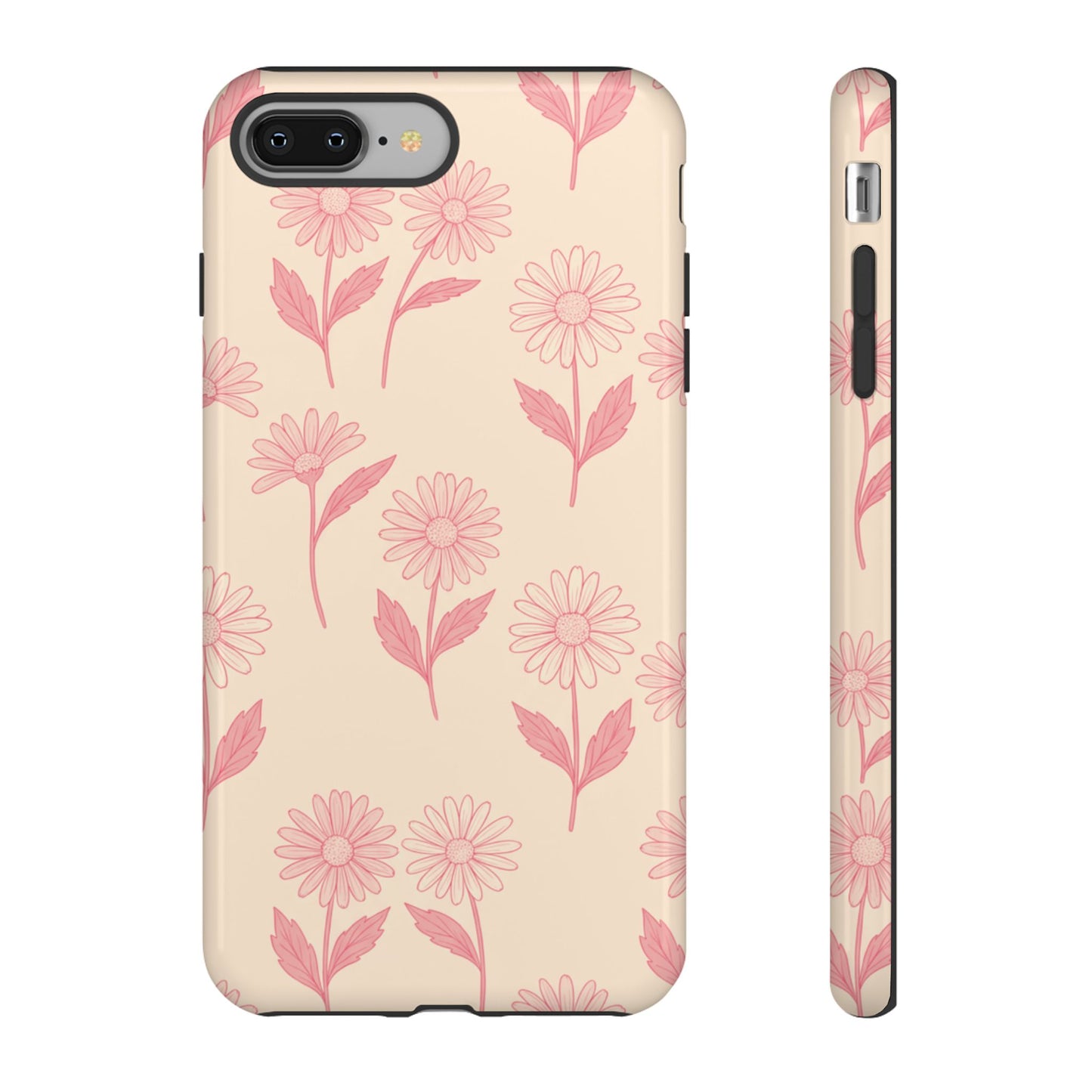 Pretty Pink Daisy Pattern Phone Case