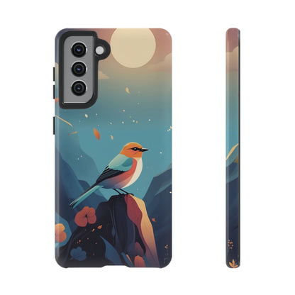 Stylised Bird Design Phone Case - Multicolor Phone Case - Samsung Galaxy S21 / Glossy