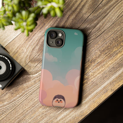 Cute Hedgehog & Cloud Design Phone Case - Multicolor Phone Case