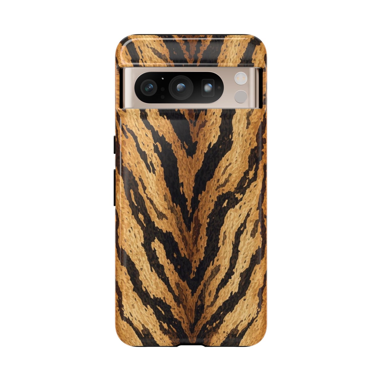 Amber Tiger Print Phone Case