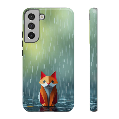 Samsung Galaxy S22 Plus / Glossy Phone Case - Origami ’Soggy Fox’ Design Phone Case
