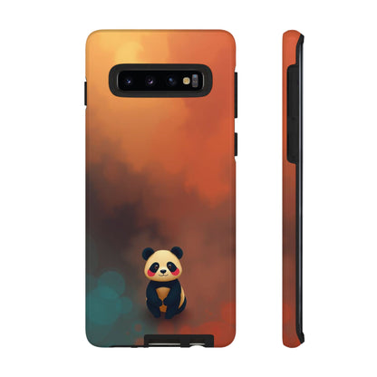 Samsung Galaxy S10 / Glossy Phone Case - Cute Colourful Panda Design Phone Case
