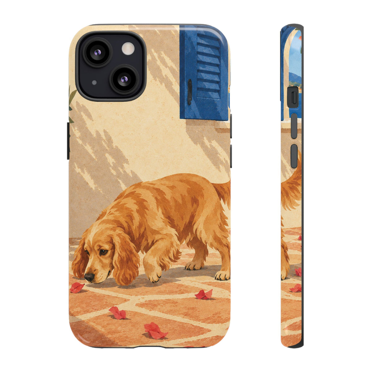 Cocker Spaniel Scent Trail Phone Case - Multicolor Phone Case - iPhone 13 / Glossy