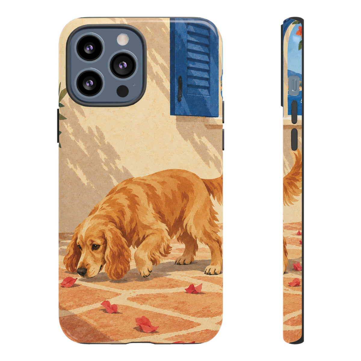 Cocker Spaniel Scent Trail Phone Case - Multicolor Phone Case - iPhone 13 Pro Max / Glossy