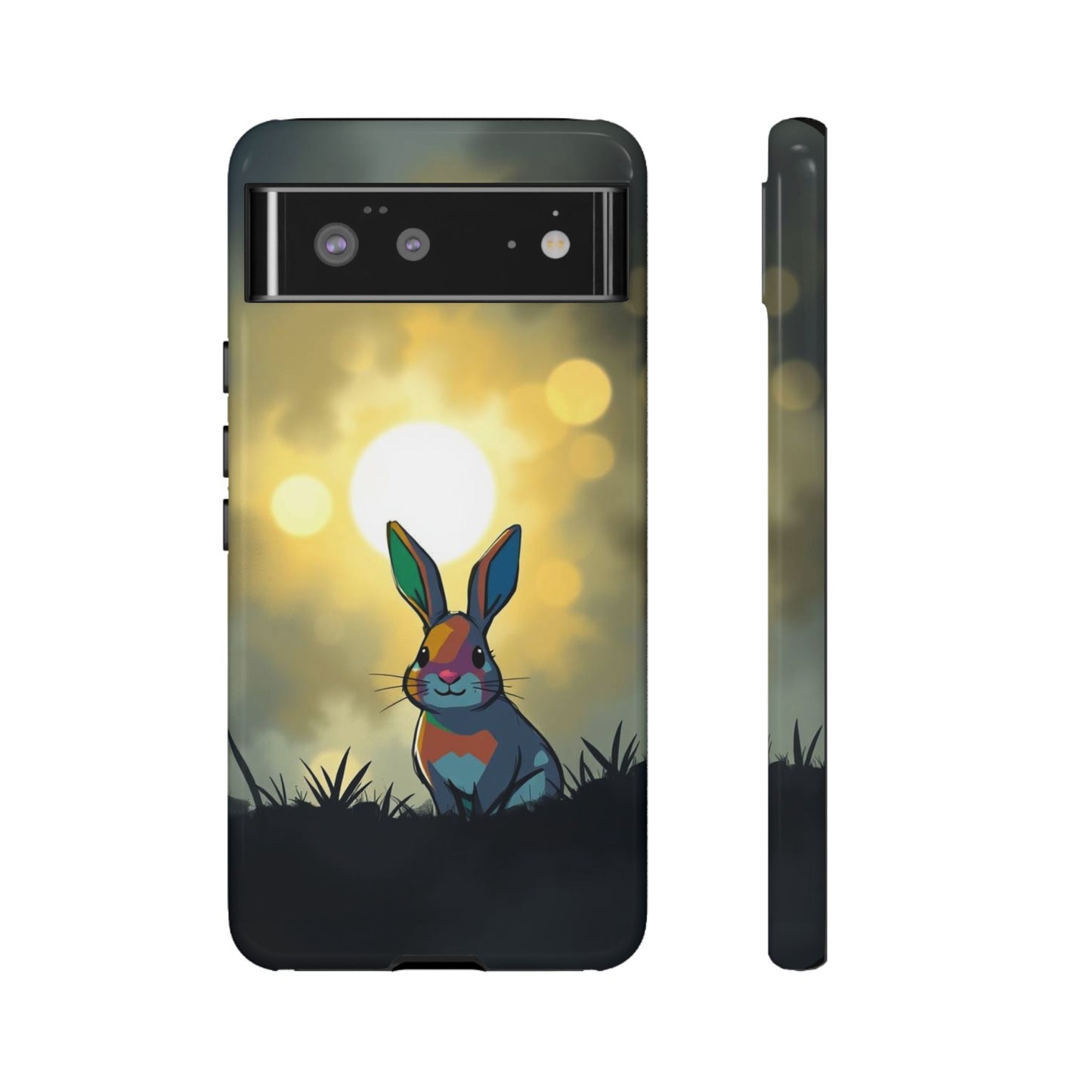 Google Pixel 6 / Glossy Phone Case - Gothic Rabbit Moody Design Phone Case