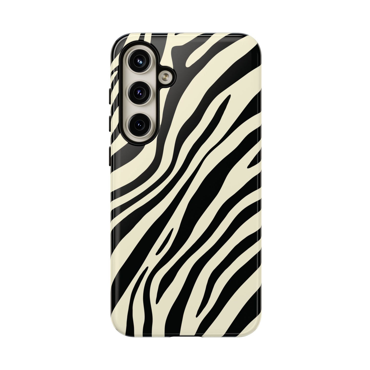 Modern Neutral Zebra Print Phone Case