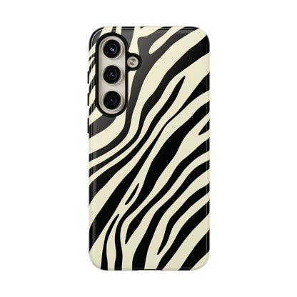 Modern Neutral Zebra Print Phone Case