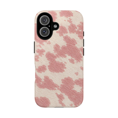 Pretty Blush Cow Print Phone Case