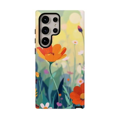 Pop Art Style Wildflower Design Phone Case - Multicolor Phone Case - Samsung Galaxy S24 Ultra / Glossy