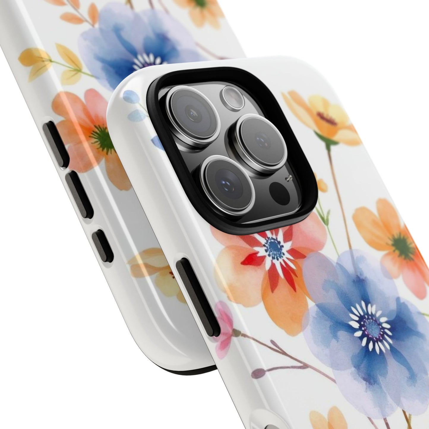 Phone Case - Boho Chic Watercolour Bouquet Pattern Phone Case