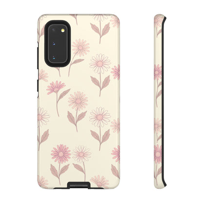Pretty Blush Daisy Pattern Phone Case