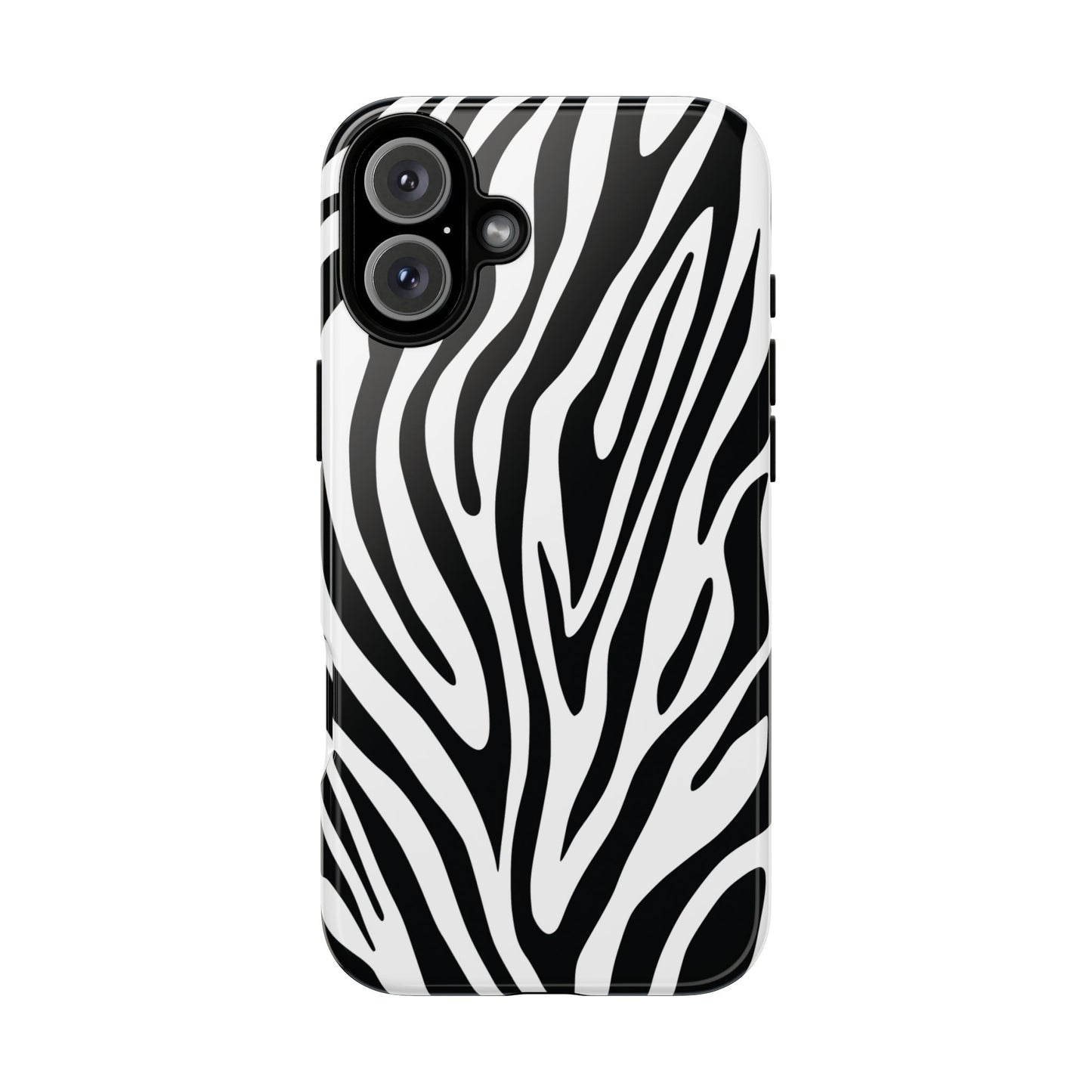 Classic Monochrome Tiger Print Phone Case