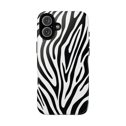Classic Monochrome Tiger Print Phone Case