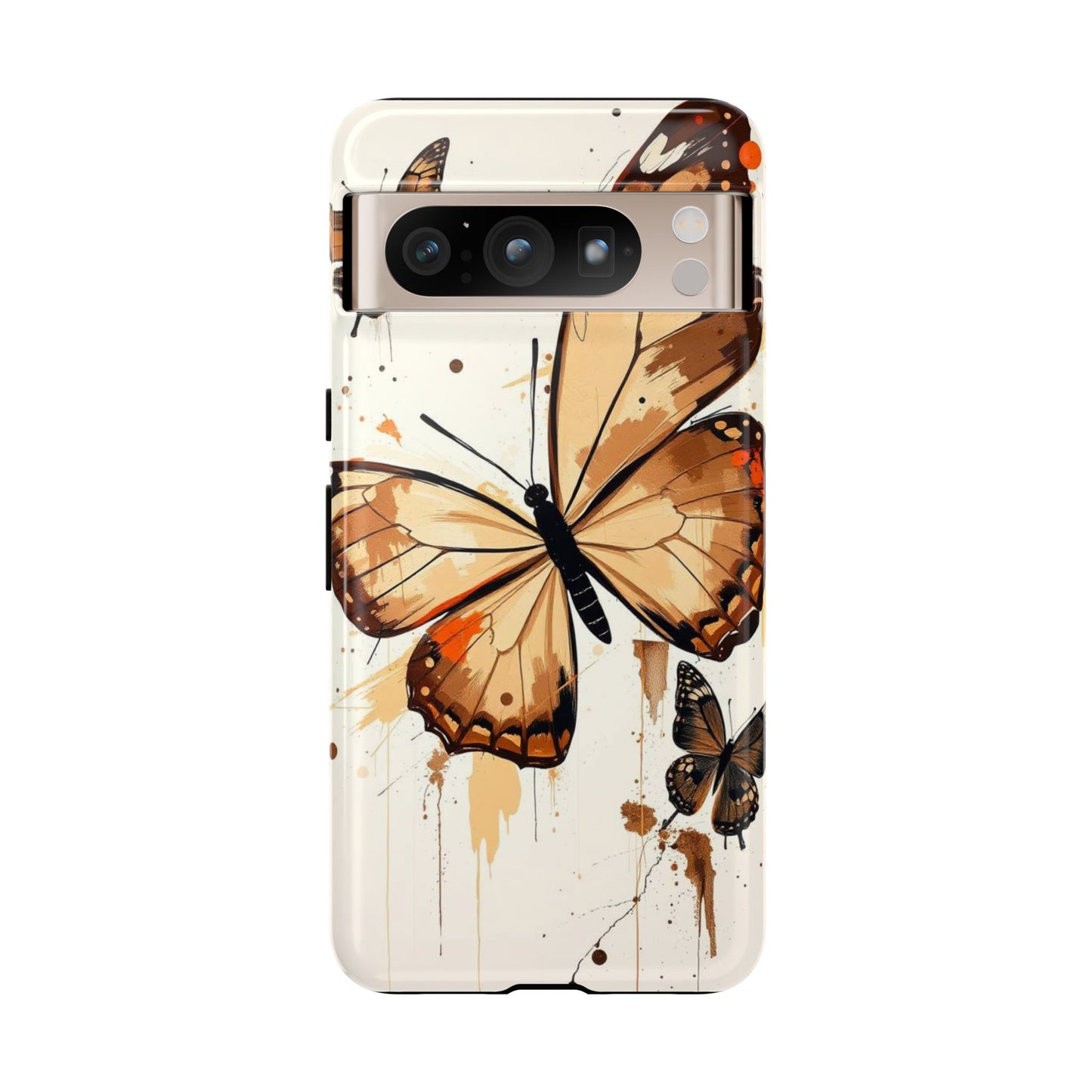 Google Pixel 8 Pro / Glossy Phone Case - Acrylic Style Butterflies Design Phone Case