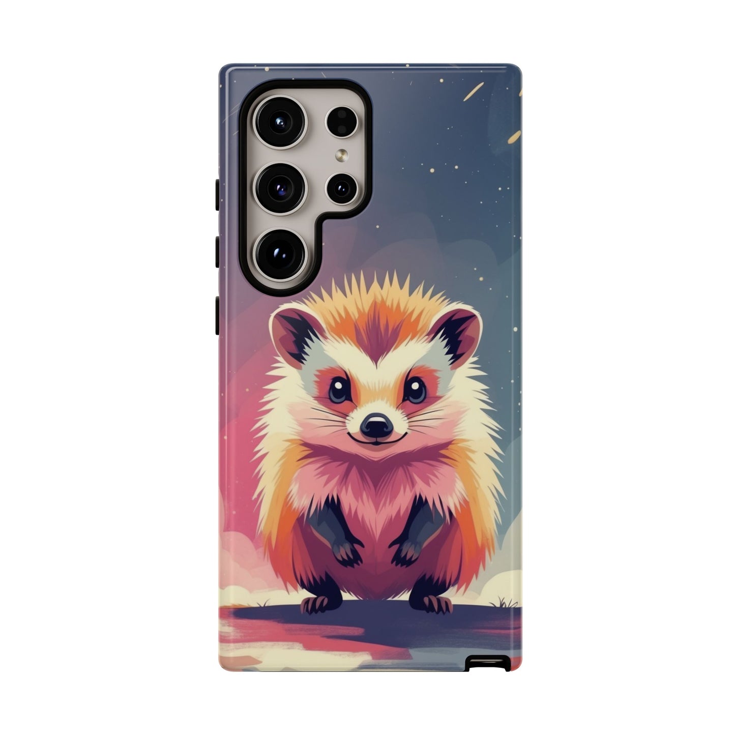 Samsung Galaxy S24 Ultra / Glossy Phone Case - Stylised Hedgehog Design Phone Case