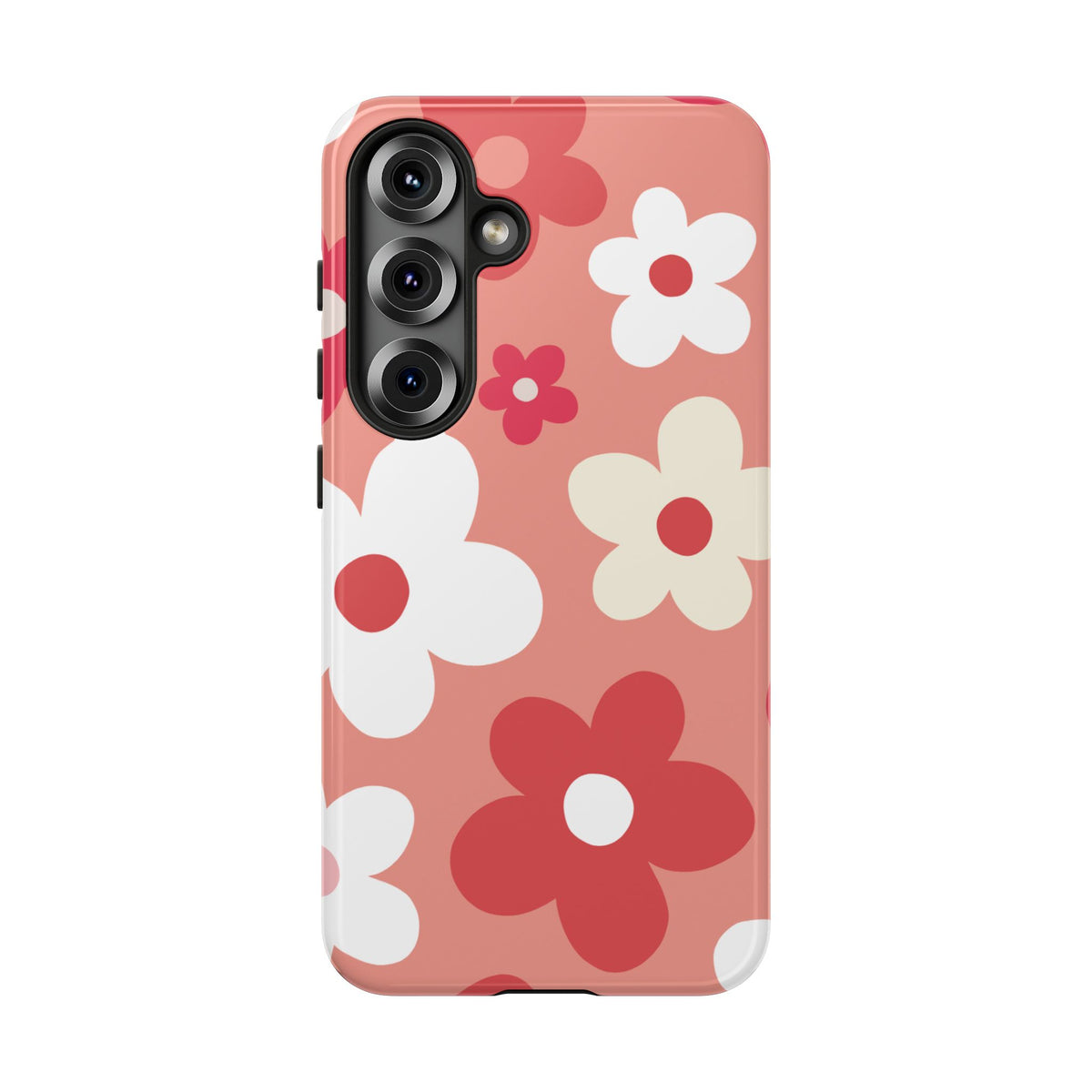 Cute Pink Daisy Pattern #1 Phone Case - Pink Phone Case - Samsung Galaxy S25 / Glossy