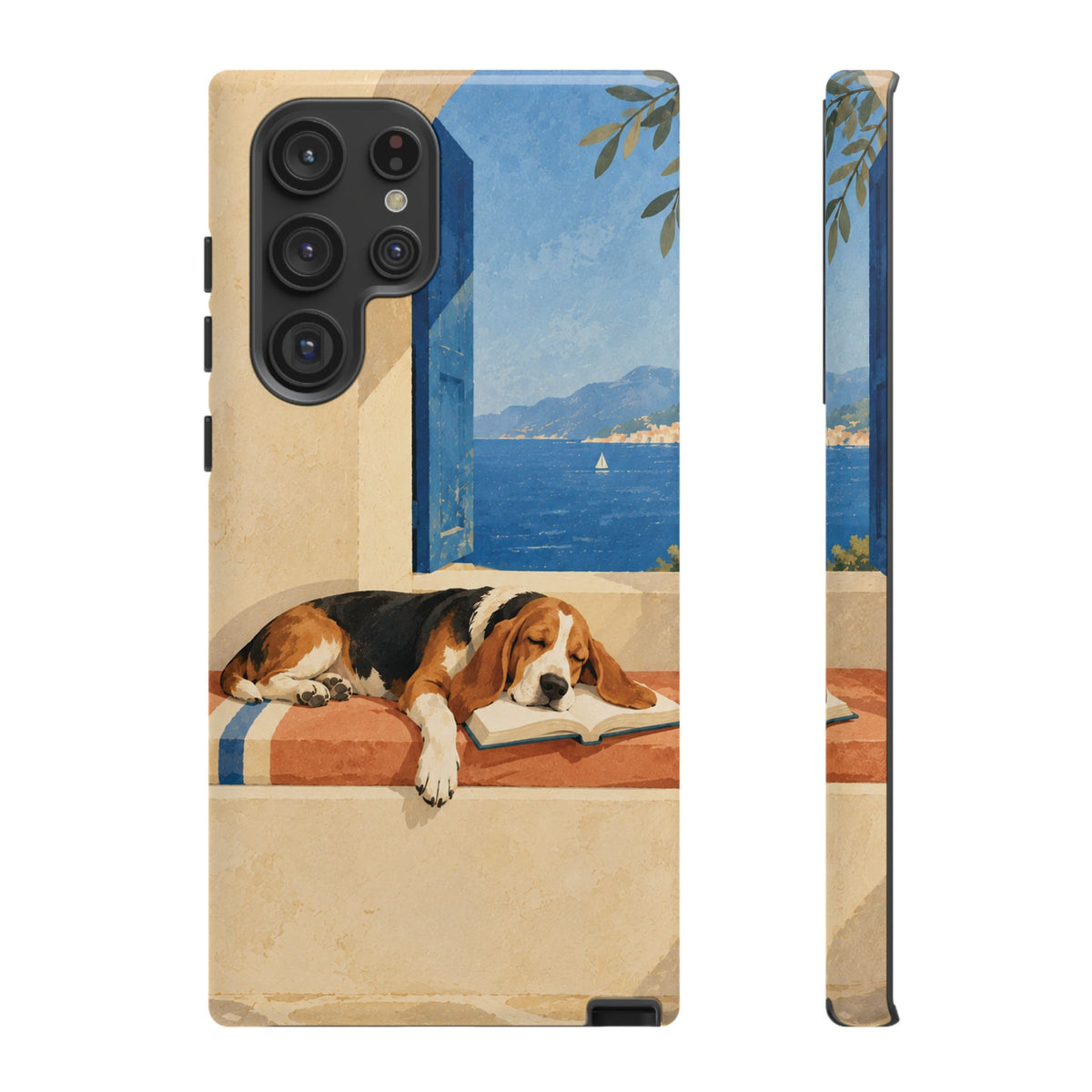 Basset Hound Unfinished Chapter Phone Case - Multicolor Phone Case - Samsung Galaxy S22 Ultra / Glossy