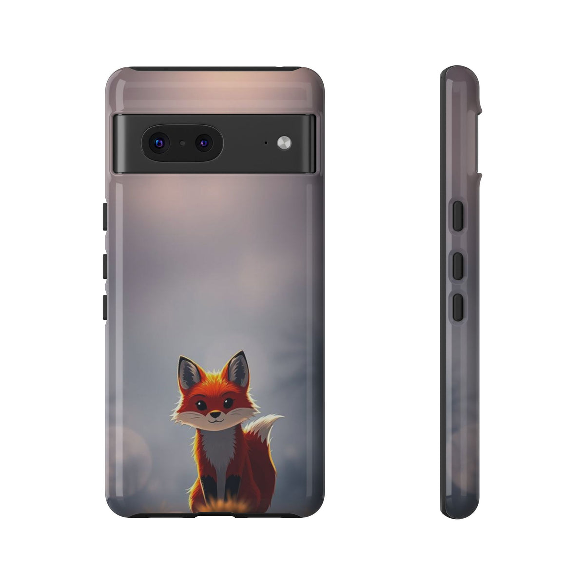 Cute Gothic Fox Design Phone Case - Multicolor Phone Case - Google Pixel 7 / Glossy