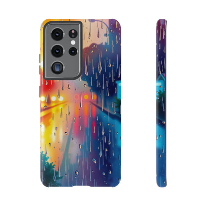 Electric Rain Watercolour Design Phone Case - Multicolor Phone Case - Samsung Galaxy S21 Ultra / Glossy