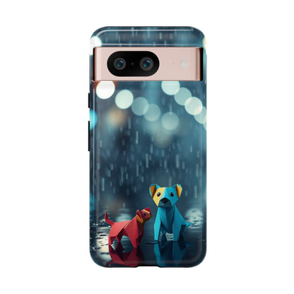 Google Pixel 8 / Glossy Phone Case - Origami ’Wee Pals’ Design Phone Case