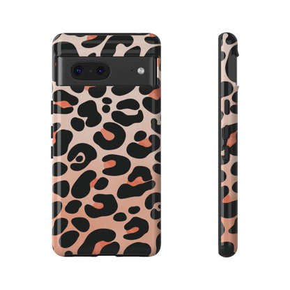 Elegant Peach Leopard Print Phone Case