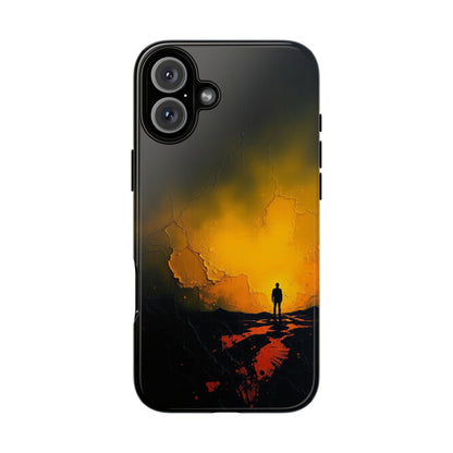 iPhone 16 Plus / Glossy Phone Case - Acrylic Mysterious Figure Phone Case