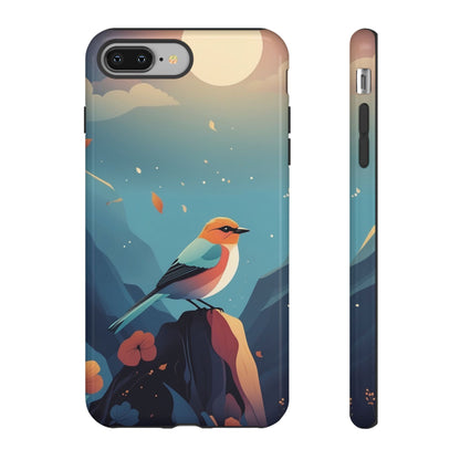 Stylised Bird Design Phone Case - Multicolor Phone Case - iPhone 8 Plus / Glossy