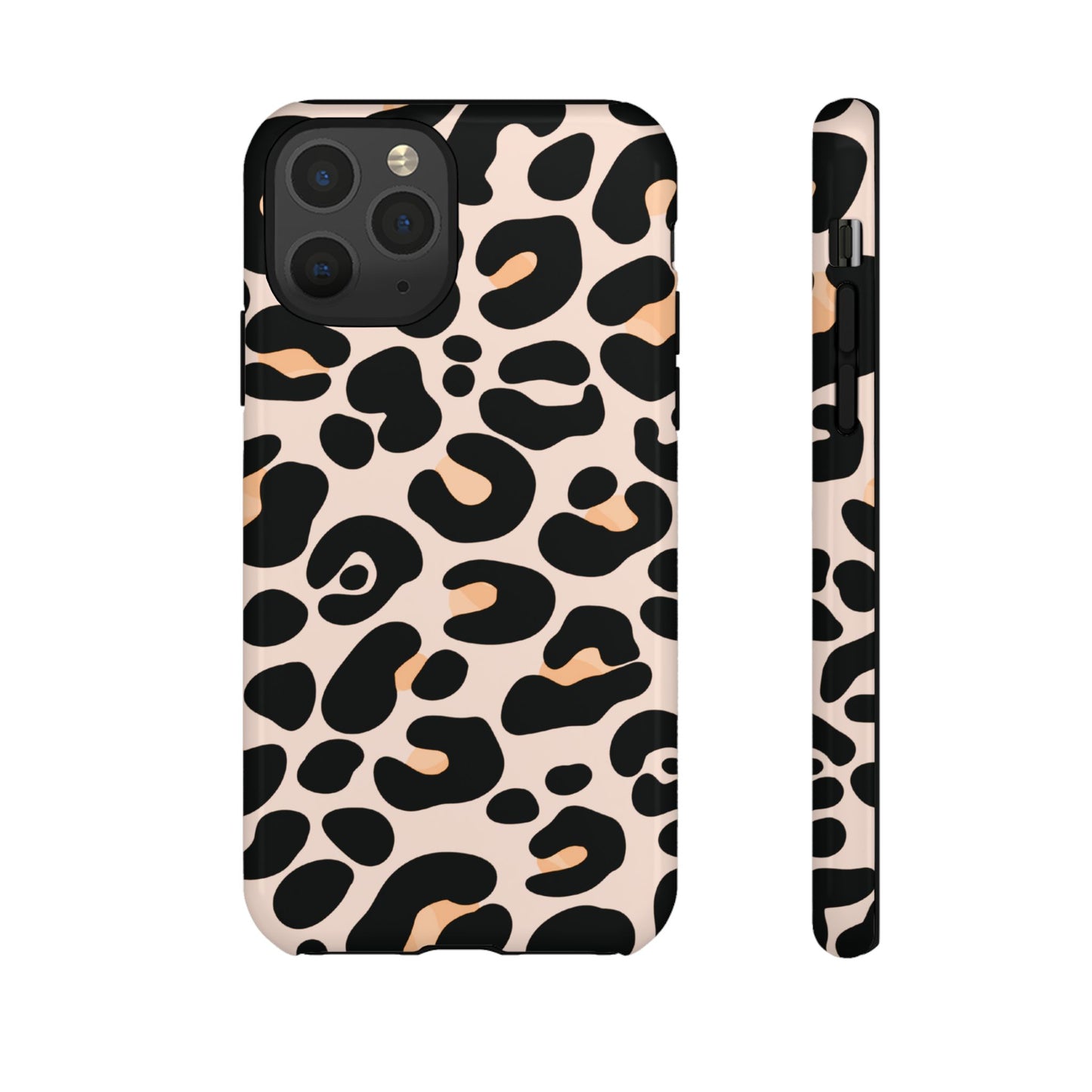 Elegant Peach Leopard Print Phone Case